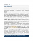 Propuesta de modificación al Código Civil Federal en materia sucesoria