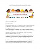 PROYECTO DE ARTICULACIÓN SALA DE 5 – 1er GRADO