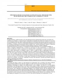 “Implementación de un Datamart y su influencia en el proceso de toma de decisiones del área comercial de la empresa Tu Pizza Pe”. Página 1