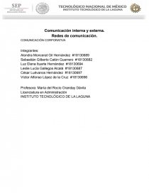 Comunicación interna y externa. Redes de comunicación. Página 1