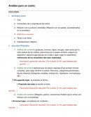 Análisis para un comic