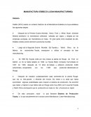 LEAN MANUFACTURING HISTORIA