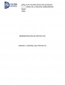 Administracion de proyectos. Control del proyecto