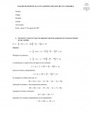 TALLER MATEMATICAS I: ECUACIONES LINEALES DE UNA VARIABLE