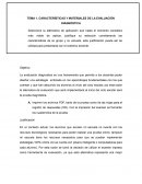 CARACTERÍSTICAS Y MATERIALES DE LA EVALUACIÓN DIAGNÓSTICA