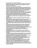 EL MAESTRO Y EL CONOCIMIENTO