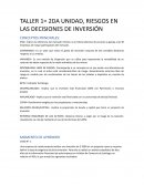 RIESGOS EN LAS DECISIONES DE INVERSIÓN