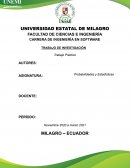 Trabajo de investigación - Probabilidad y Estadistica