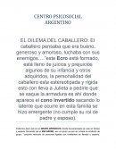 CABALLERO DE LA ARMADURA OXIDADA. CENTRO PSICOSOCIAL ARGENTINO