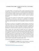 CONSIDERACIONES SOBRE UN EJERCICIO ETICO DE LA CONTADURIA PUBLICA