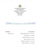 Quimica analitica y sus metodos