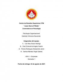 Empresas y preguntas COPROTEX. Página 1