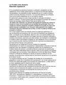 La Ciudad como derecho