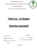 Administrativo. El cheque