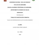 Calculo de fertirrigacion en cultivo de sorgo granifero
