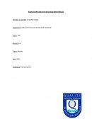 Instancia evaluativa educacion Especial