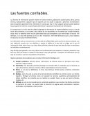 Las fuentes confiables
