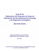 Elaboración de Proyectos de Guías de Orientación del Uso Eficiente de la Energía y de Diagnóstico Energético