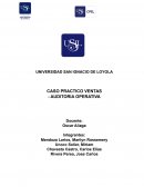 CASO PRACTICO VENTAS - AUDITORIA OPERATIVA