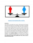 IGUALDAD EN UNA SOCIAEDAD COMO LA NUESTRA