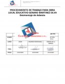 DESMONTAJE DE ASBESTO