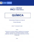 Introducción a la química orgánica, clasificación de compuestos orgánicos, hidrocarburos
