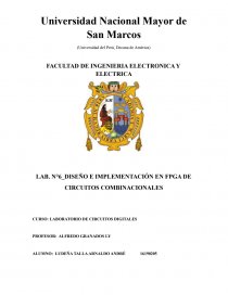 DISEÑO E IMPLEMENTACIÓN EN FPGA DE CIRCUITOS COMBINACIONALES. Página 1