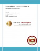 Resumen del desarrollo sustentable