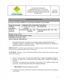 INTRODUCCIÓN A PROCESOS CONTABLES. Página 1
