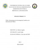 Herramientas de la Investigación Científica en la Administración Pública