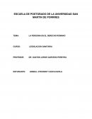 LA PERSONA EN EL DERECHO ROMANO