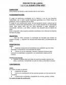 PROYECTO DE JUEGO: “1,2 Y 3 A JUGAR OTRA VEZ!”