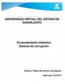 El pensamiento sistémico Sistema de corrupción, caso de Daniel