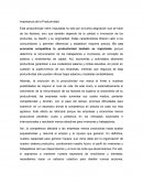 Importancia de la Productividad