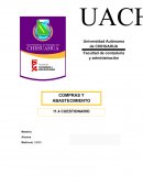 CUESTIONARIO, CONTROL DE EXISTENCIAS