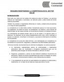 RESUMEN REDEFINIENDO LA COMPETENCIA EN EL SECTOR SALUD
