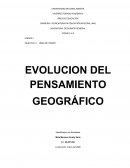 EVOLUCION DEL PENSAMIENTO GEOGRÁFICO