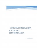 Actividad 1 sociedad contemporanea. Multiculturalidad en México