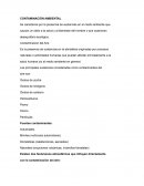 CONTAMINACIÓN AMBIENTAL (desequilibrio ecológico)