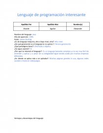 Lenguaje de programación. Página 1