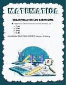 MATEMÁTICA. DESARROLLO DE LOS EJERCICIOS