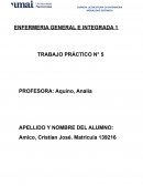 ENFERMERÍA GENERAL E INTEGRADA I TRABAJO PRÁCTICO N°5