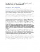 La importancia de las mediciones y los sistemas de unidades en la práctica profesional
