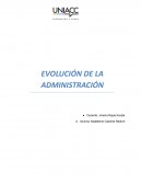 EVOLUCIÓN DE LA ADMINISTRACIÓN