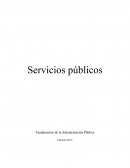 Servicios públicos Fundamentos de la Administración Pública