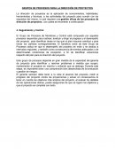 GRUPOS DE PROCESOS PARA LA DIRECCIÓN DE PROYECTOS