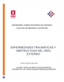 Enfermedades traumáticas y obstructivas del oído externo