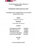 Investigación del modelo PEPSC en la empresa Natural DROP SAC