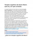 Terapia cognitiva de Aaron Beck: qué es y en qué consiste