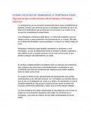 Consecuencias de embarazo a temprana edad